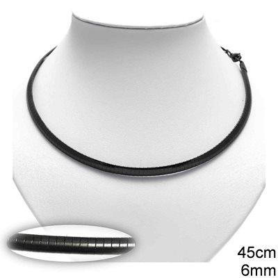 Stainless steel deals omega necklace