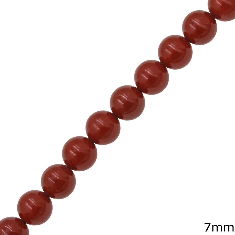 Red Agate Round Beads 7mm