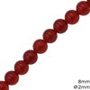 Carneol Round Beads 8mm with Hole 2mm