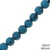 Howlite Turquoise Beads 10mm with Hole 2mm