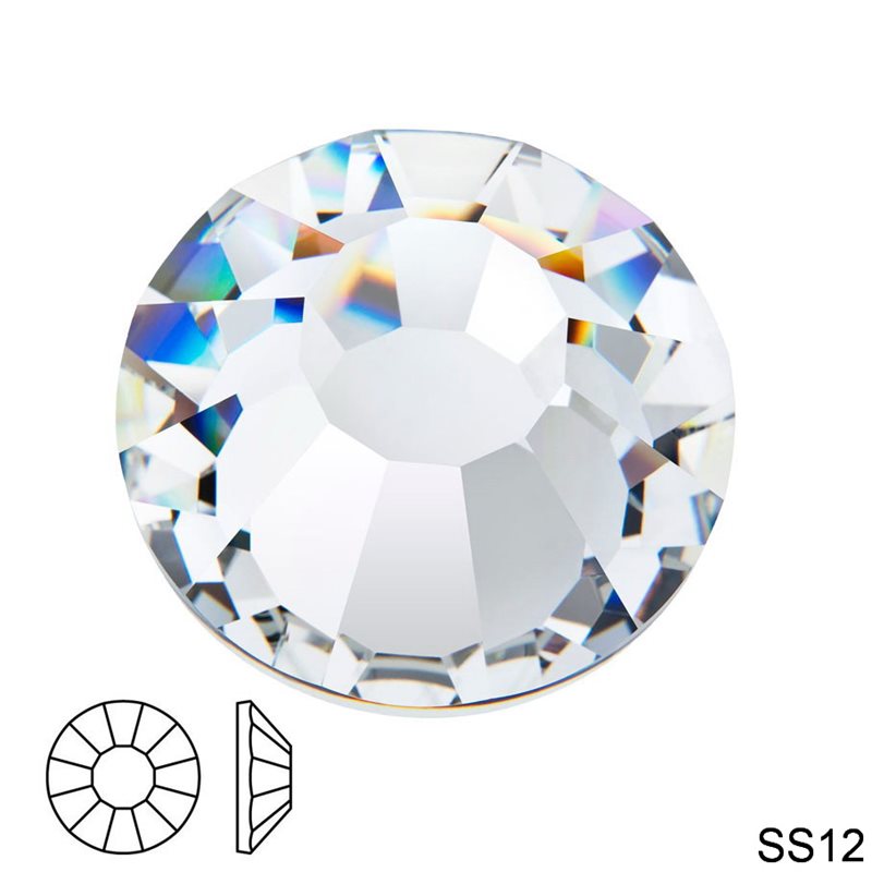 SS12 MC ROSE Flatback Crystal Preciosa