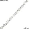 Glass Faceted Oval Bead 4x6mm