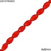 Glass Faceted Oval Bead 4x6mm