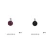 Silver 925 Pendant Ball with Rhinestones 8mm