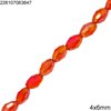 Glass Faceted Oval Bead 4x6mm