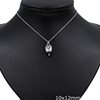 Silver 925 Necklace Bell with Target and Zircon 10x12m