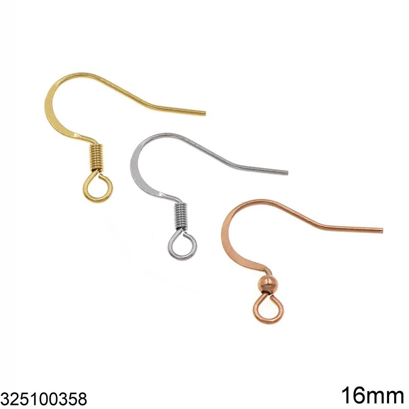 Stainless Steel Earring Hook 16mm