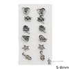 Silver 925 Nose Pin Studs in Various Designs Oxyde 5-8mm