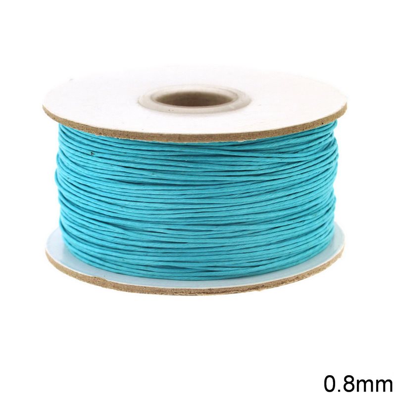 Cotton Cord "Waxed Style" 0.8mm (cannot be burned)