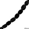 Onyx Flat Irregular Beads 15mm