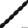 Onyx Oval Beads 8x12mm