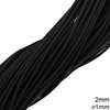 Rubber Cord 2mm with 1mm hole