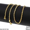 Stainless Steel Rope Chain 3mm