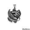 Stainless Steel Pendant Eagle 35x30mm