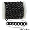 Stainless Steel Diamond Cut Gourmette Chain Polished 10.5x7x2.2mm