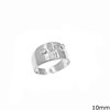 Silver 925 Openable Ring Base 10mm and Loops