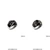 Δαχτυλίδι Ασημένιο 925 Θόλος με Ζιργκόν και Σμάλτο 16mm