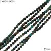 Crysocolla Faceted Round Beads 2mm