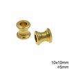 Brass Bead 8.5-10mm with 5mm Hole