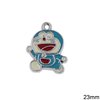 Casting Pendant Cat with Enamel 23mm ,Nickel color