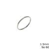 Δαχτυλίδι Ατσάλινο Βέρα με Ζιργκόν 1.5mm
