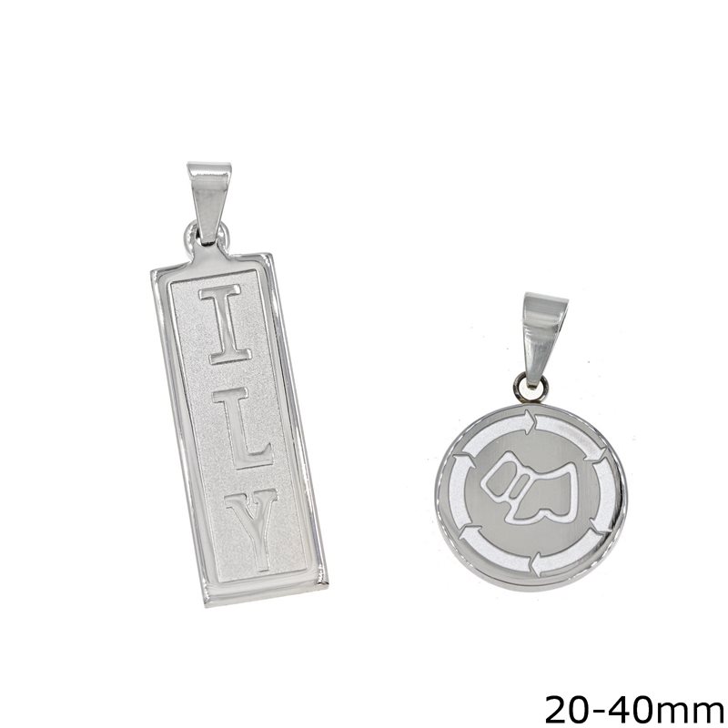 Stainless Steel Pendant Tag 20-40mm