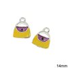 Casting Pendant Purse with Enamel 14mm