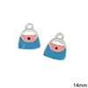 Casting Pendant Purse with Enamel 14mm