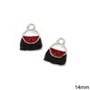 Casting Pendant Purse with Enamel 14mm