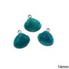 Casting Pendant Shell with Enamel Two-Sided Hollow 14mm