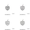 Silver 925 Pendant Heart with Zodiac Sign 17mm