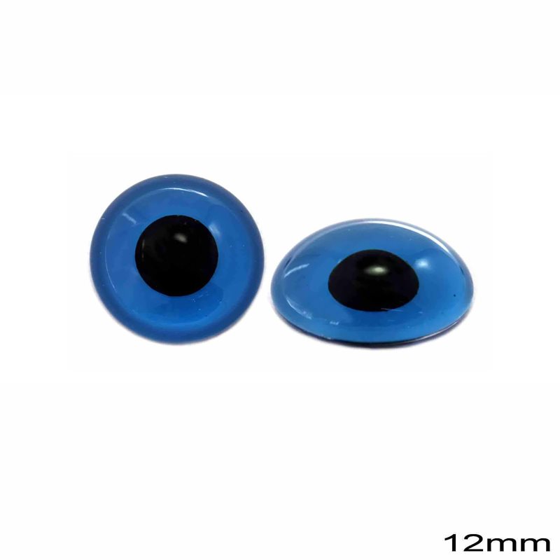 Glass Evil Eye Stone 12mm