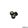 Glass Bead Disk 8mm, Thickness 6mm Star