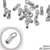 Silver 925 Tube Crimp Bead 1.5mm with Loop