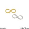 Stainless Steel Infinity Symbol 18.4x7.5mm