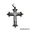 Stainless Steel Pendant Cross with Various Designs 42-55mm