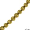 Hematine Round Beads 10mm