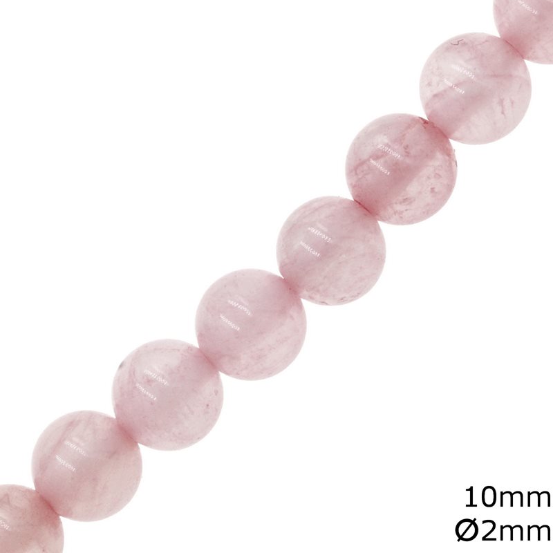 Rose Quartz Beads 10mm with 2mm Hole