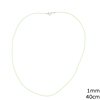 Silver 925 Necklace with Naylon Cord 1mm