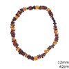 Amber Chips Necklace 12mm, 42cm