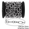 Stainless Steel Oval Link Chain 3:1 8.5x6.5x1.5mm and Textured Link 13x6.5x1.5mm