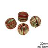 Wooden Bead with Thread 20mm and 5-8mm Hole