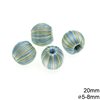 Wooden Bead with Thread 20mm and 5-8mm Hole