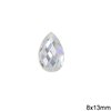Glass Pearshape Stone 8x13mm