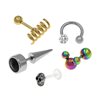 Stainless Steel Barbell Earrings