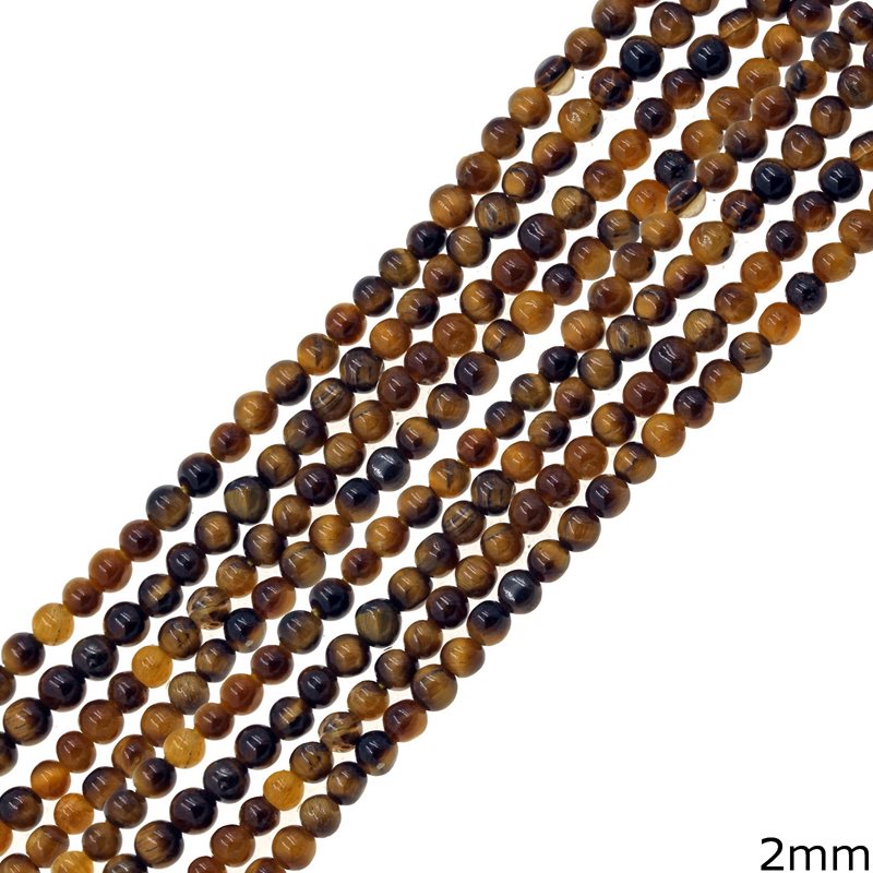 Tiger Eye Beads 2mm