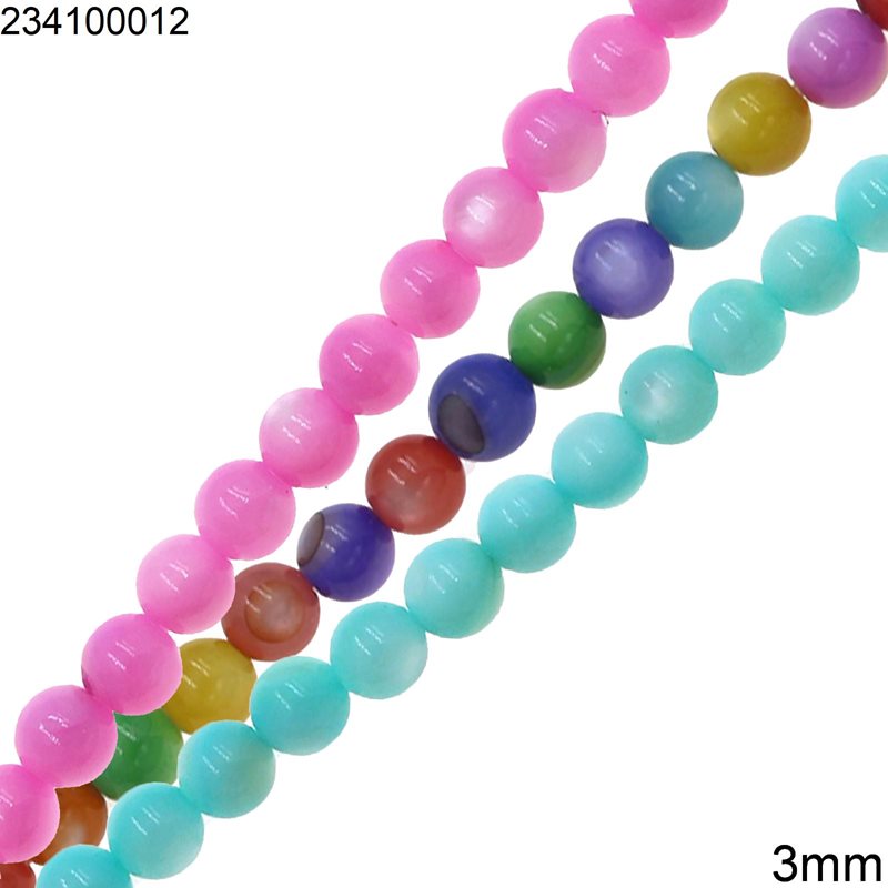 Round Shell Beads 3mm