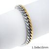 Stainless Steel Bracelet with Gourmette Chain 2x10x17mm