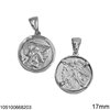 Silver 925 Pendant Coin 17mm