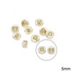 Brass Earring Back with Silicone 5mm